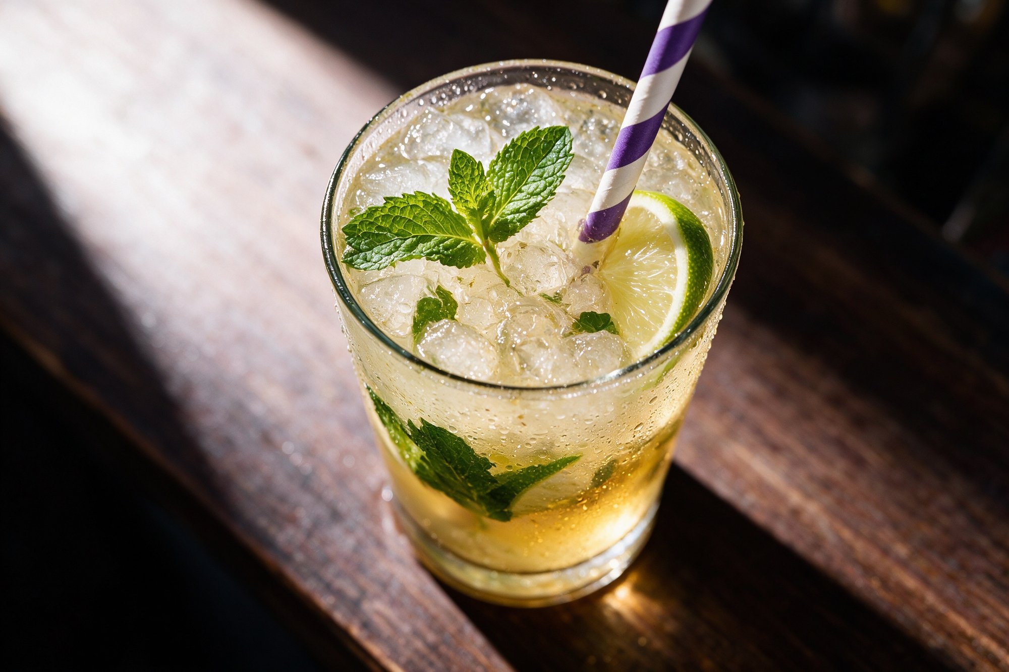 Mojito Clásico de Sala CasArte Azul, cóctel con hierbabuena y lima